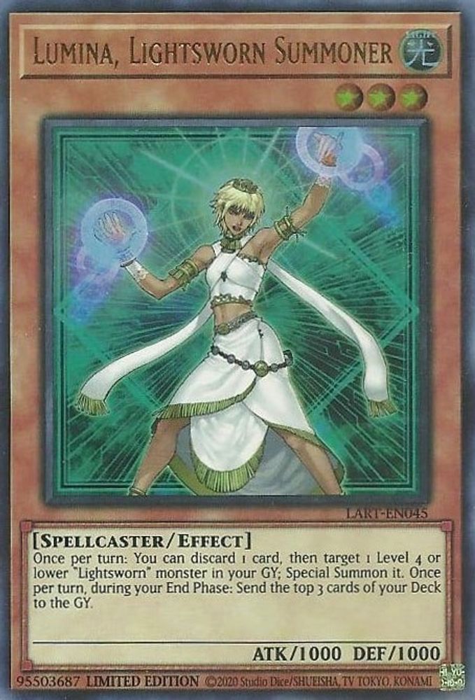 Lumina, Lightsworn Summoner (LART-EN045) - Ultra Rare