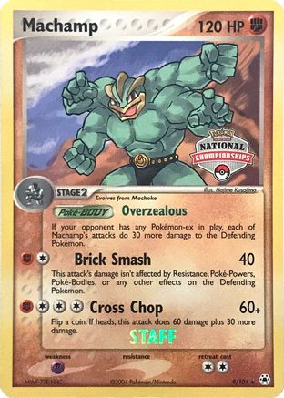 Machamp - 9/101 (National Championships) [Staff]/101  - Promo