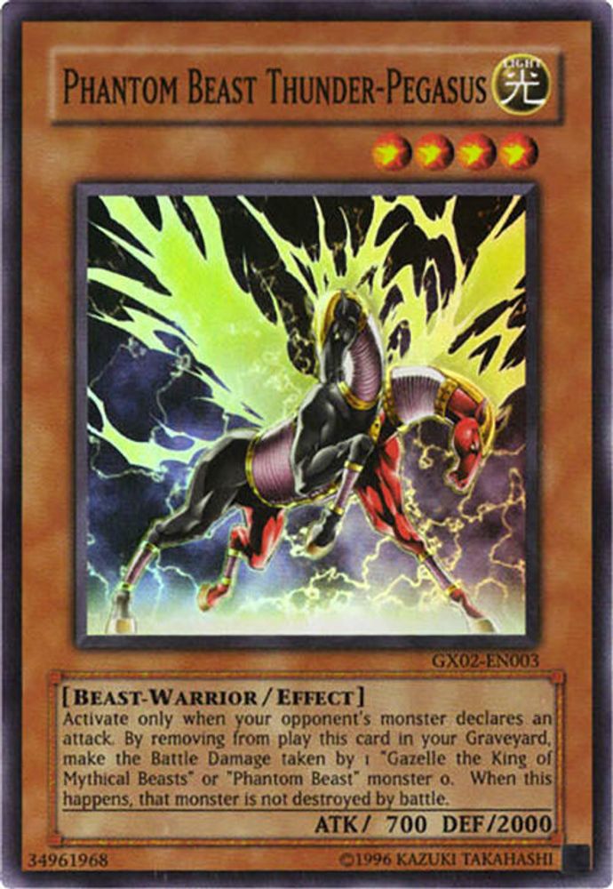 Phantom Beast Thunder-Pegasus (GX02-EN003) - Super Rare