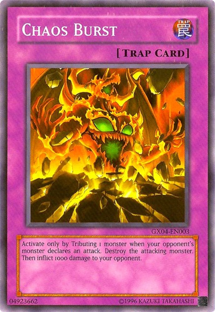 Chaos Burst (GX Tag Force 2) [GX04-EN003] Super Rare 