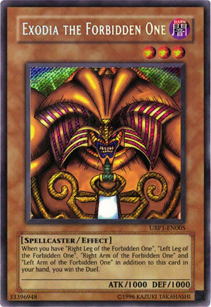 Exodia the Forbidden One (UBP1-EN005) - Secret Rare
