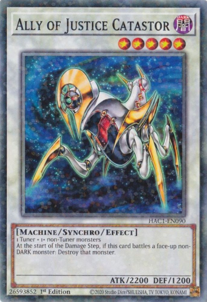 Ally of Justice Catastor (Duel Terminal) (HAC1-EN090) - Duel Terminal Technology Common