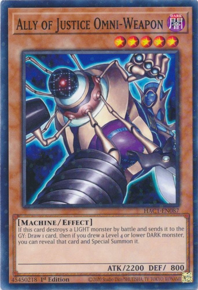 Ally of Justice Omni-Weapon (Duel Terminal) (HAC1-EN087) - Duel Terminal Technology Common