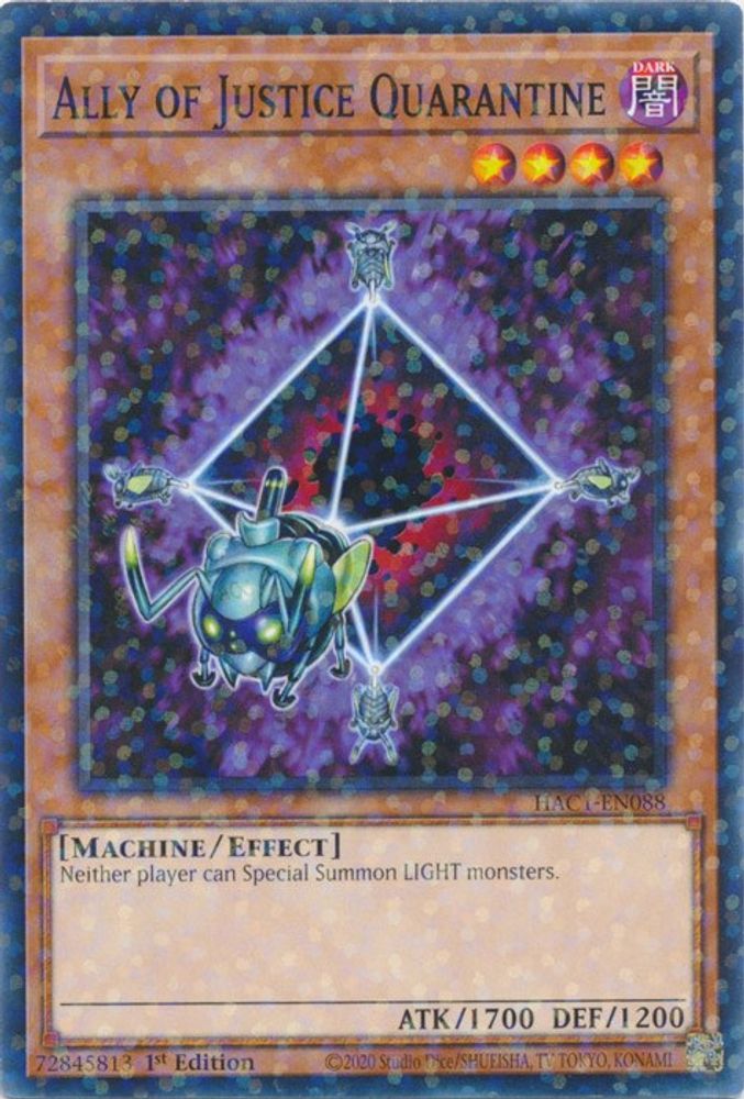 Ally of Justice Quarantine (Duel Terminal) (HAC1-EN088) - Duel Terminal Technology Common