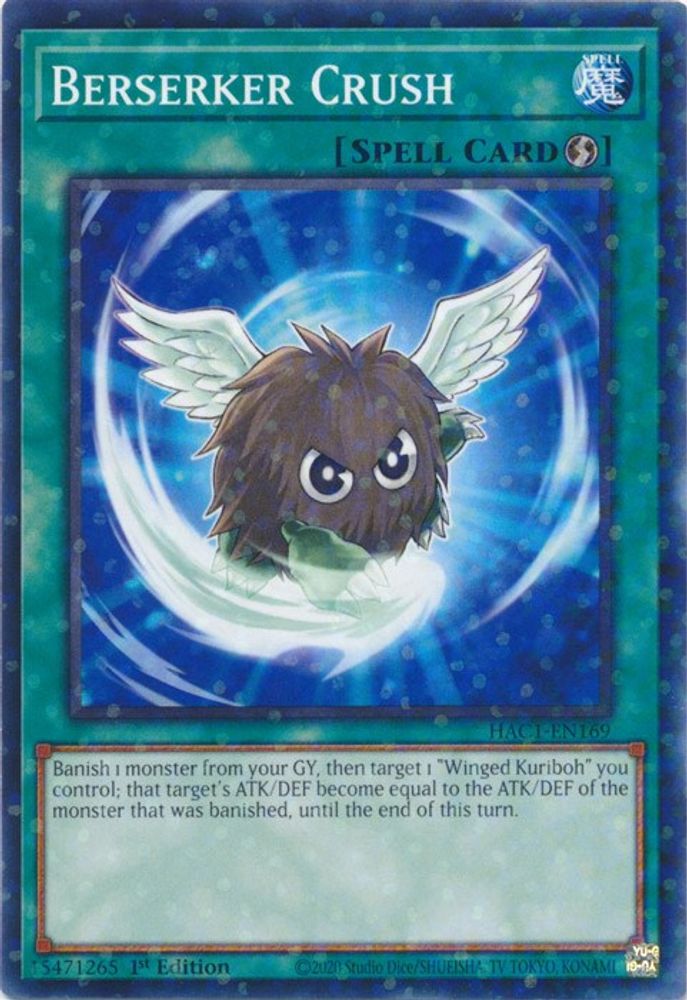 Berserker Crush (Duel Terminal) (HAC1-EN169) - Duel Terminal Technology Common