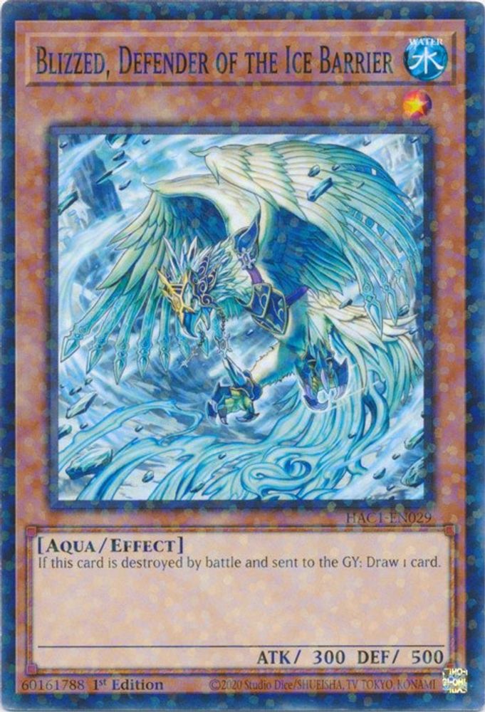 Blizzed, défenseur de la barrière de glace (Duel Terminal) [HAC1-EN029] Commun 