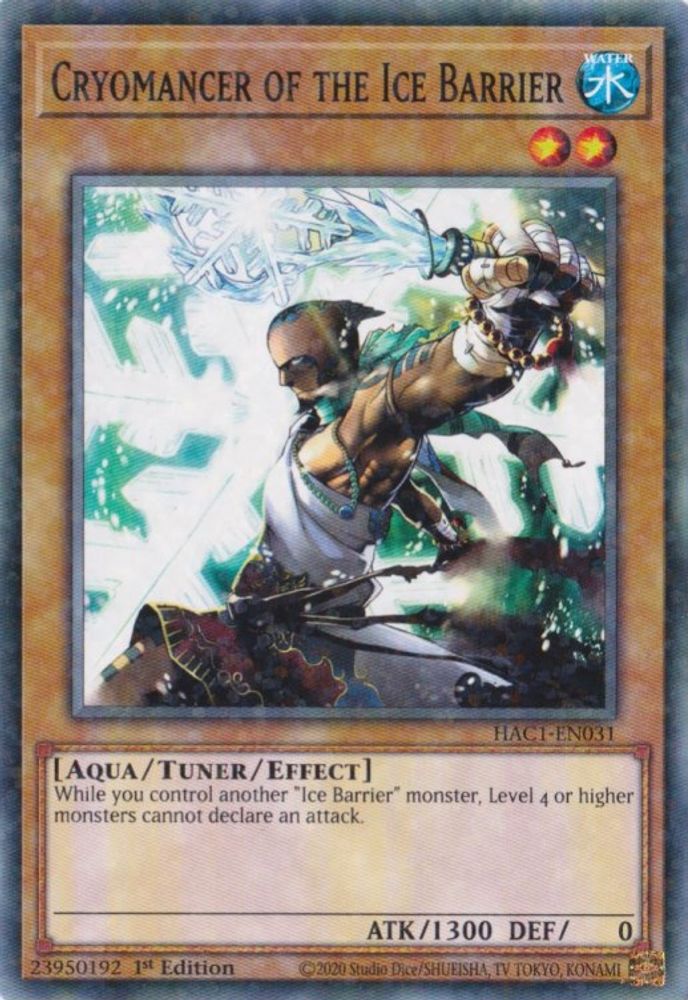 Cryomancien de la barrière de glace (Duel Terminal) [HAC1-EN031] Commun 