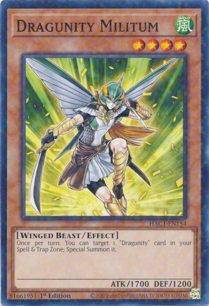 Dragunity Militum (Duel Terminal) [HAC1-EN154] Commun 