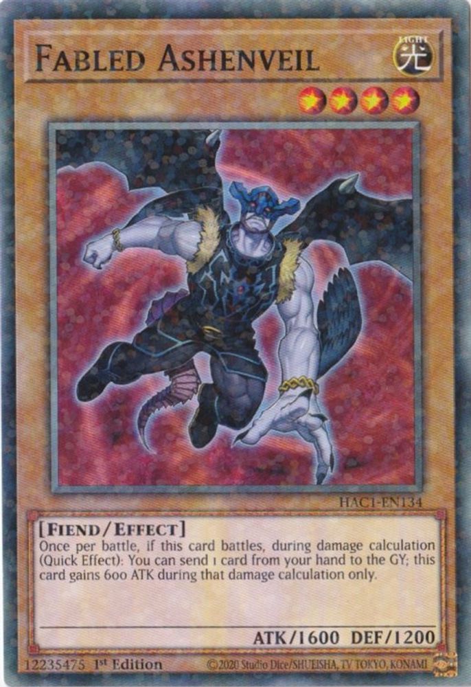 Fabled Ashenveil (Duel Terminal) (HAC1-EN134) - Duel Terminal Technology Common