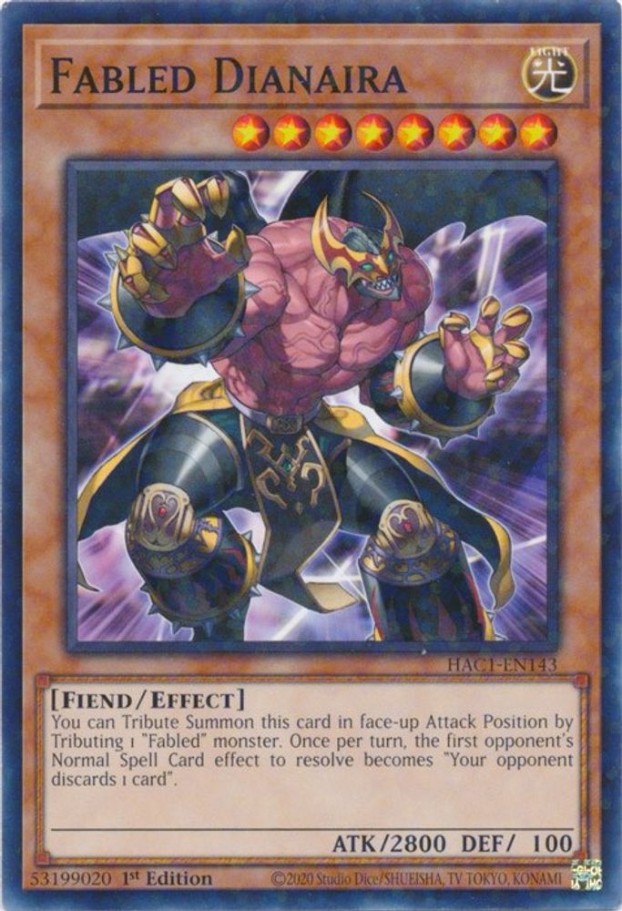 Fabled Dianaira (Duel Terminal) (HAC1-EN143) - Duel Terminal Technology Common