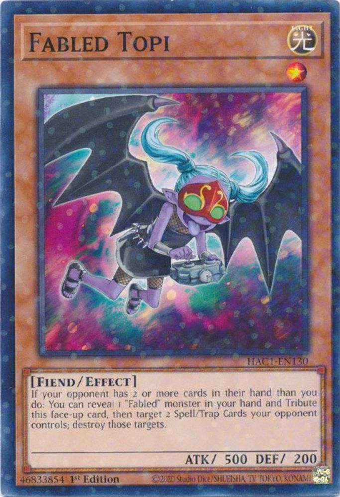 Fabled Topi (Duel Terminal) (HAC1-EN130) - Duel Terminal Technology Common