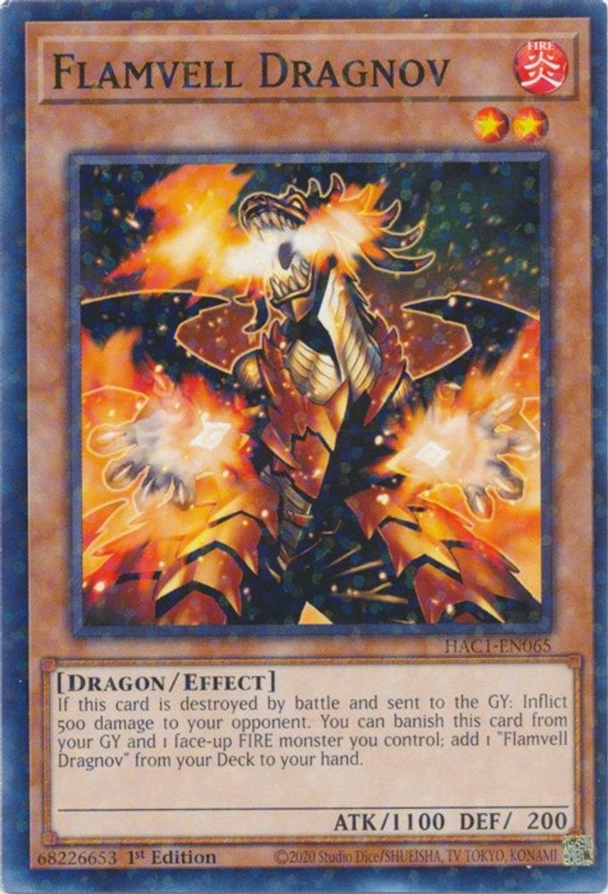 Flamvell Dragnov (Duel Terminal) [HAC1-EN065] Commun 