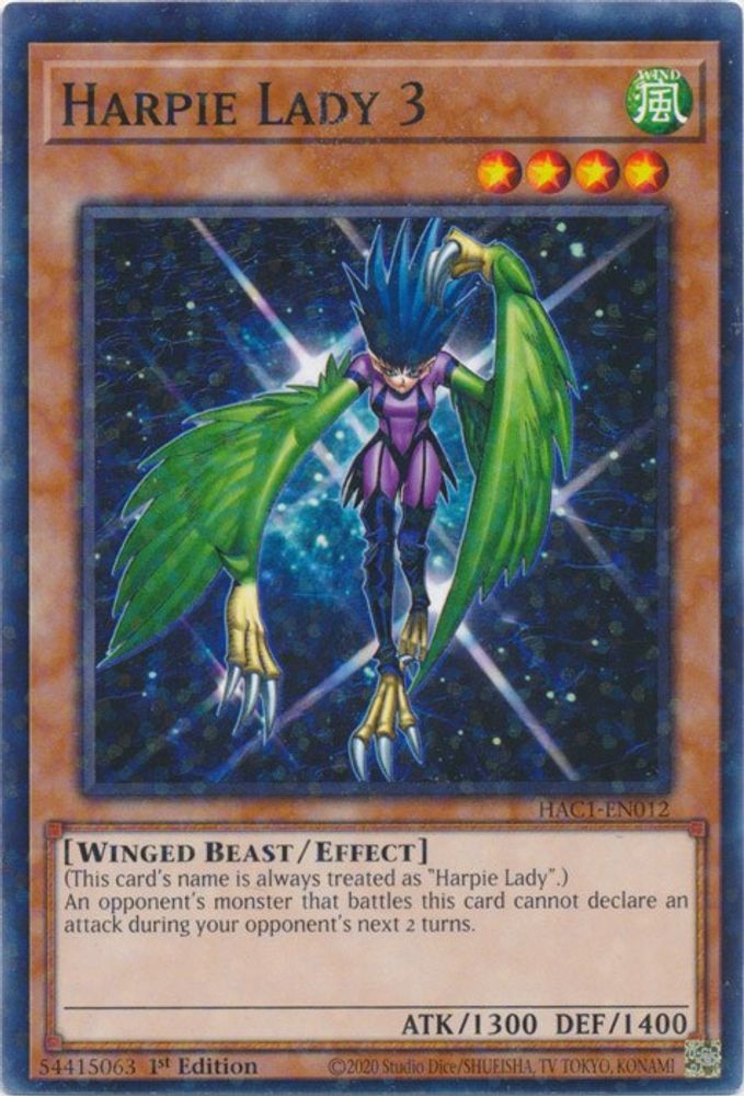 Harpie Lady 3 (Duel Terminal) [HAC1-EN012] Commun 