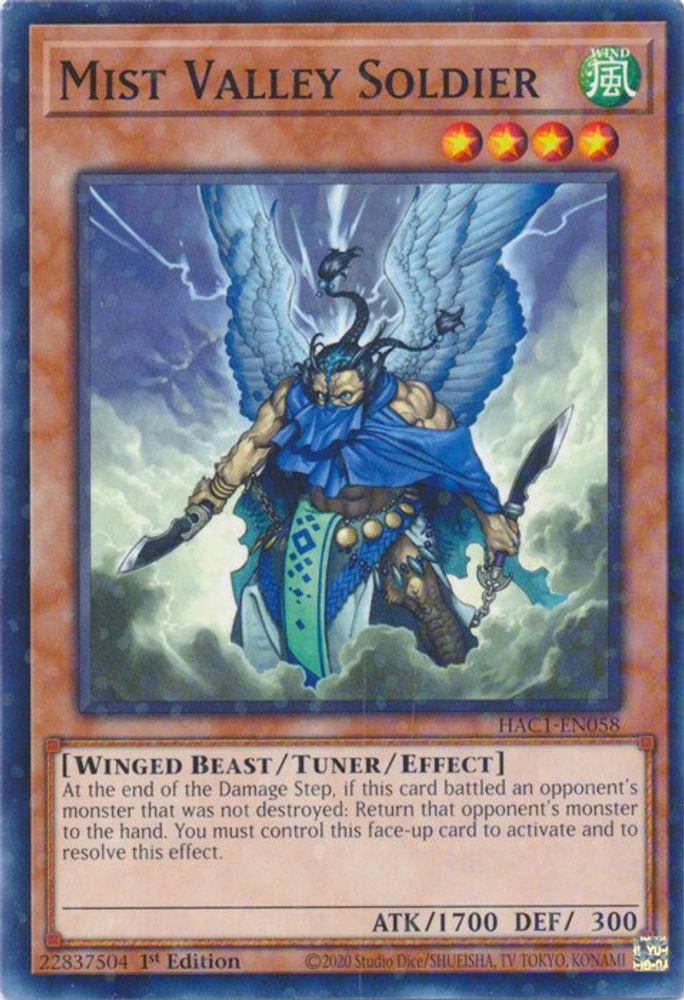 Soldat de la Vallée de la Brume (Duel Terminal) [HAC1-EN058] Commun 