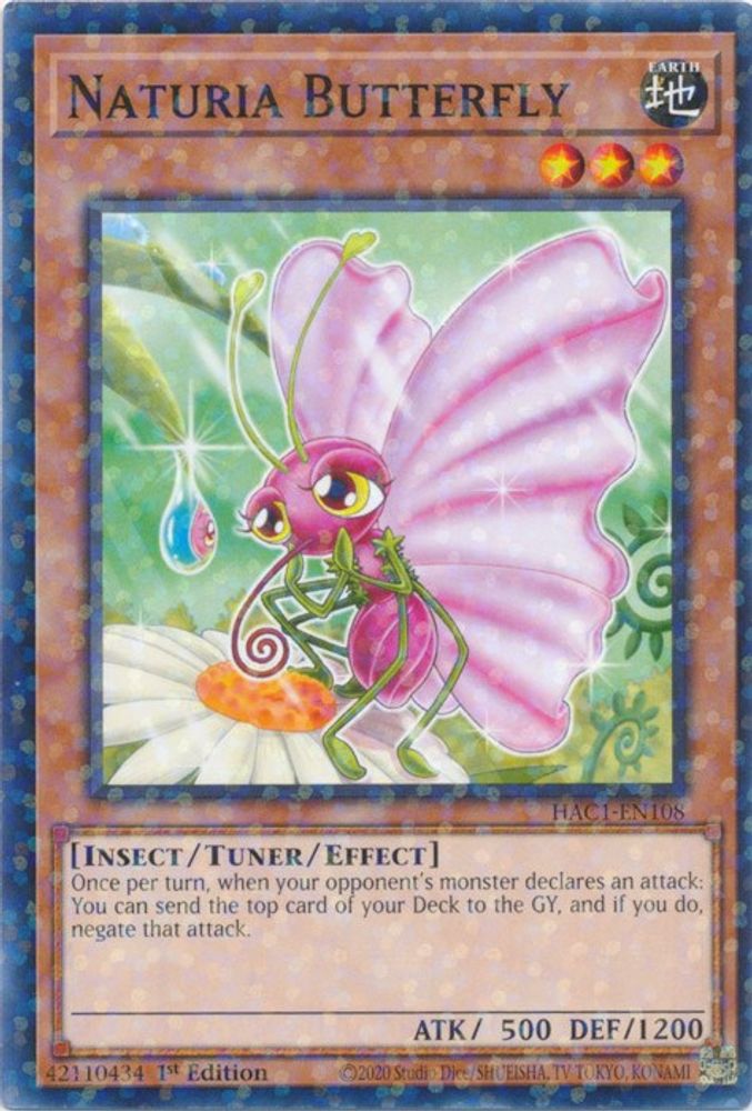 Naturia Butterfly (Duel Terminal) (HAC1-EN108) - Duel Terminal Technology Common
