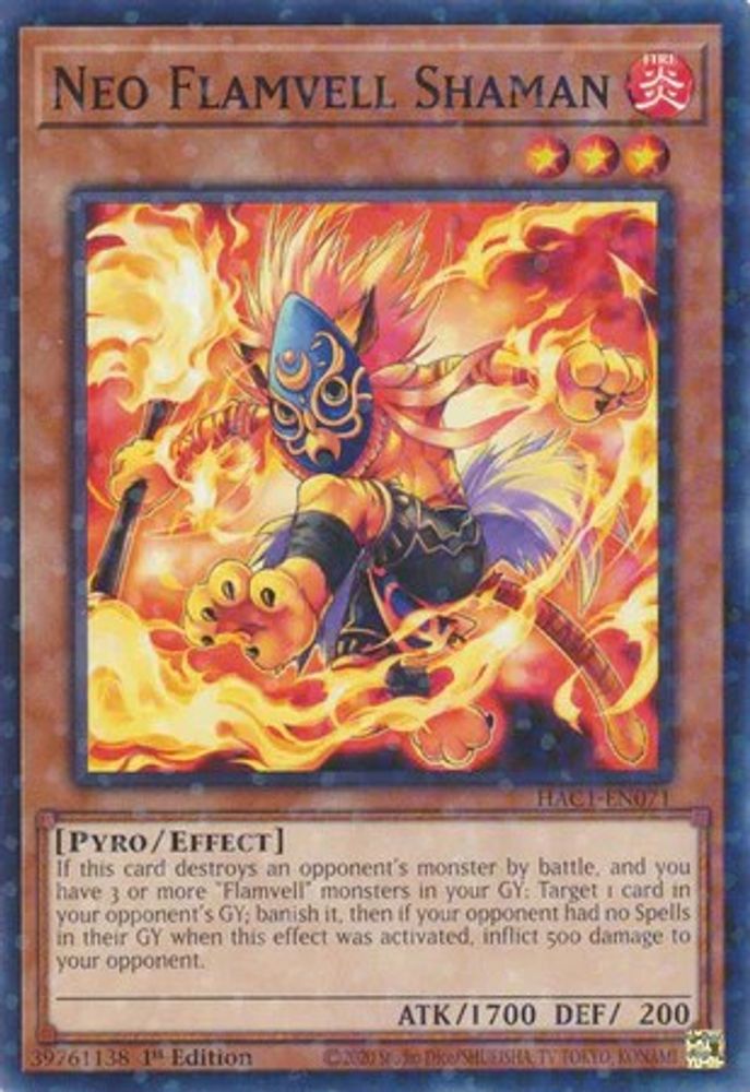 Chaman Néo Flamvell (Duel Terminal) [HAC1-EN071] Commun 