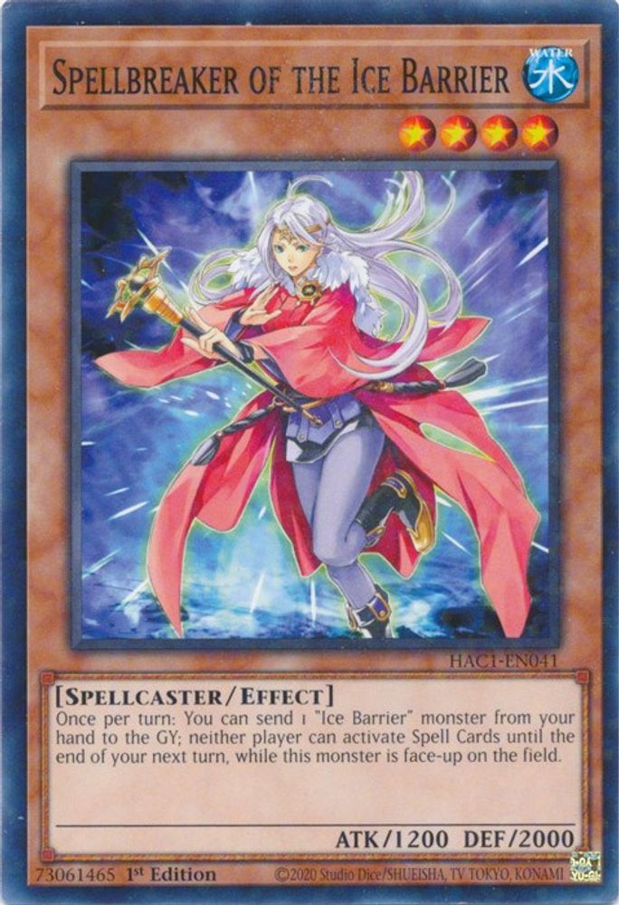 Spellbreaker of the Ice Barrier (Duel Terminal) (HAC1-EN041) - Duel Terminal Technology Common