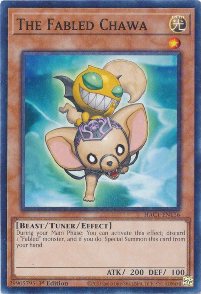 The Fabled Chawa (Duel Terminal) (HAC1-EN136) - Duel Terminal Technology Common