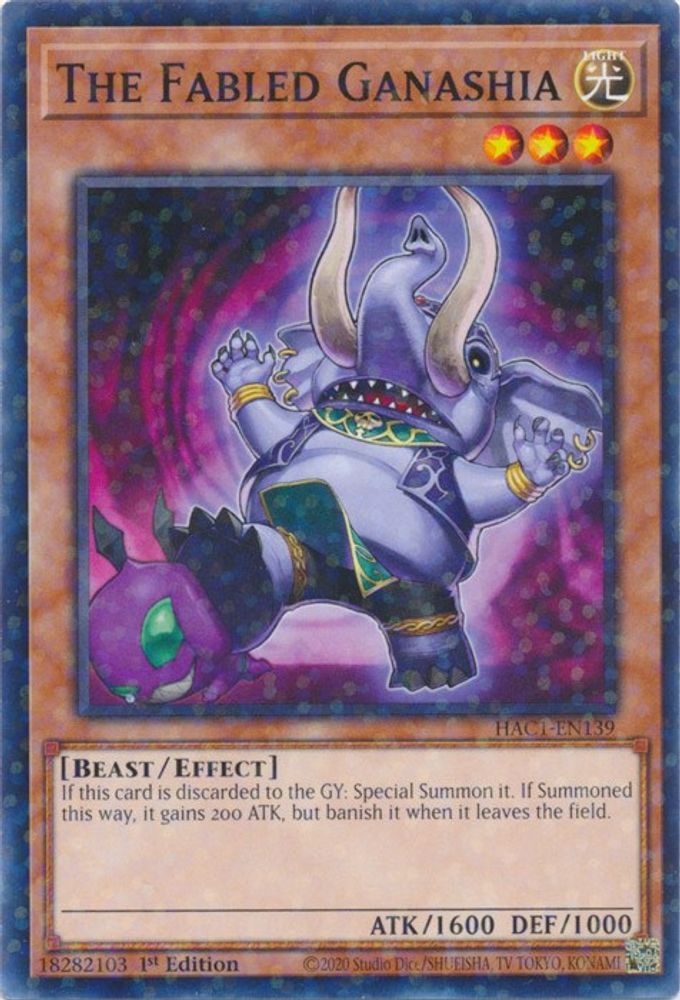 The Fabled Ganashia (Duel Terminal) (HAC1-EN139) - Duel Terminal Technology Common