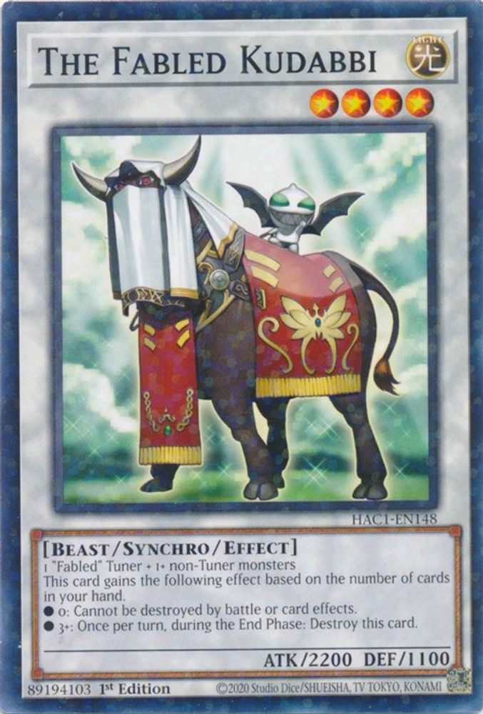 The Fabled Kudabbi (Duel Terminal) (HAC1-EN148) - Duel Terminal Technology Common