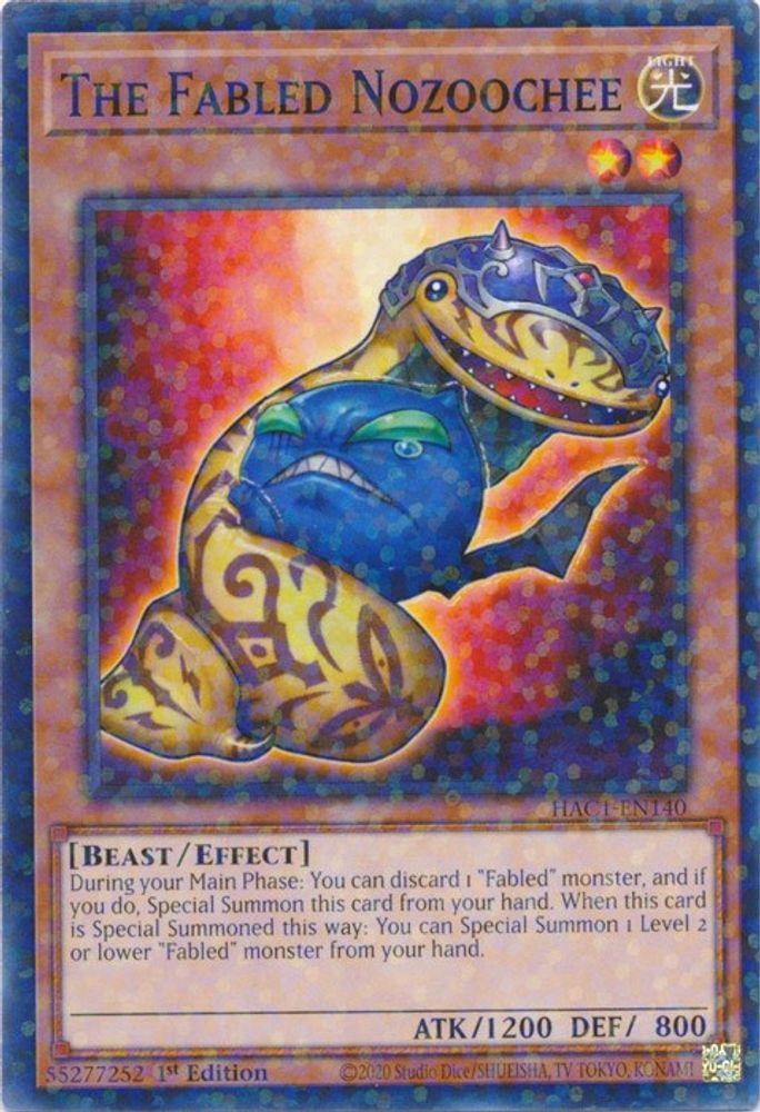 The Fabled Nozoochee (Duel Terminal) (HAC1-EN140) - Duel Terminal Technology Common