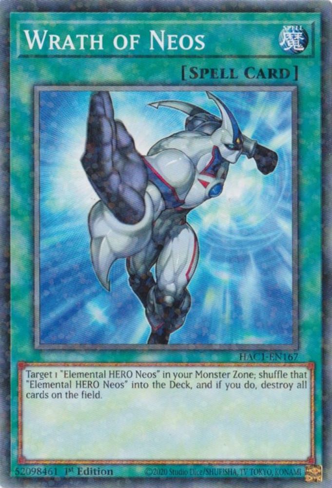 Wrath of Neos (Duel Terminal) (HAC1-EN167) - Duel Terminal Technology Common