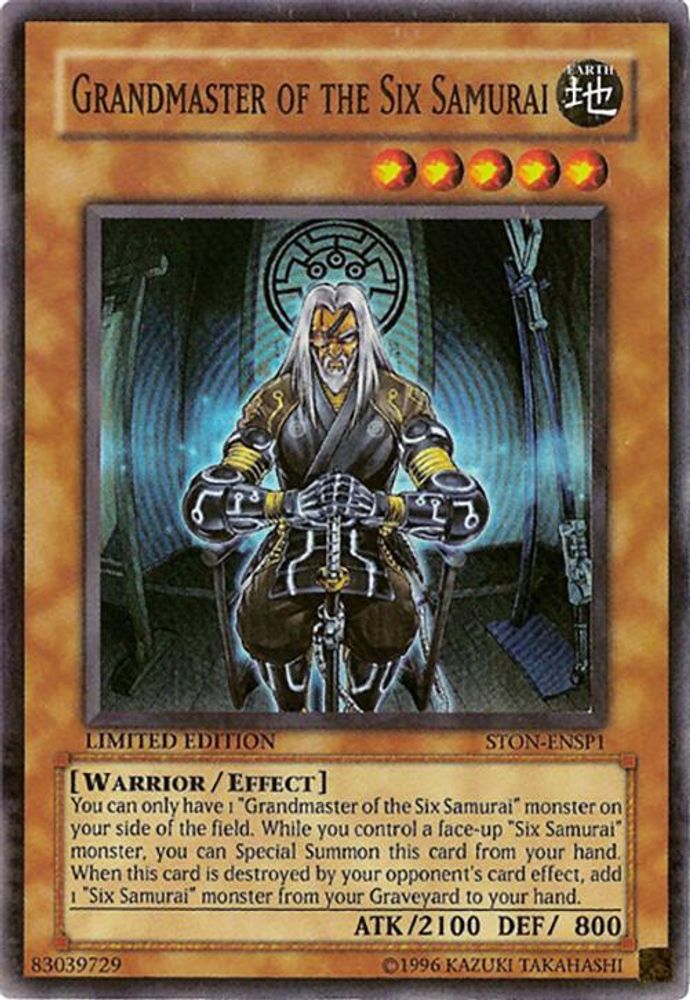 Grandmaster of the Six Samurai (STON-ENSP1) - Super Rare