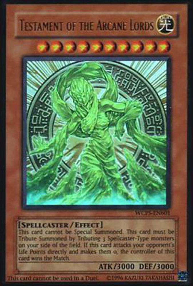 Testament of the Arcane Lords (WCPS-EN601) - Ultra Rare