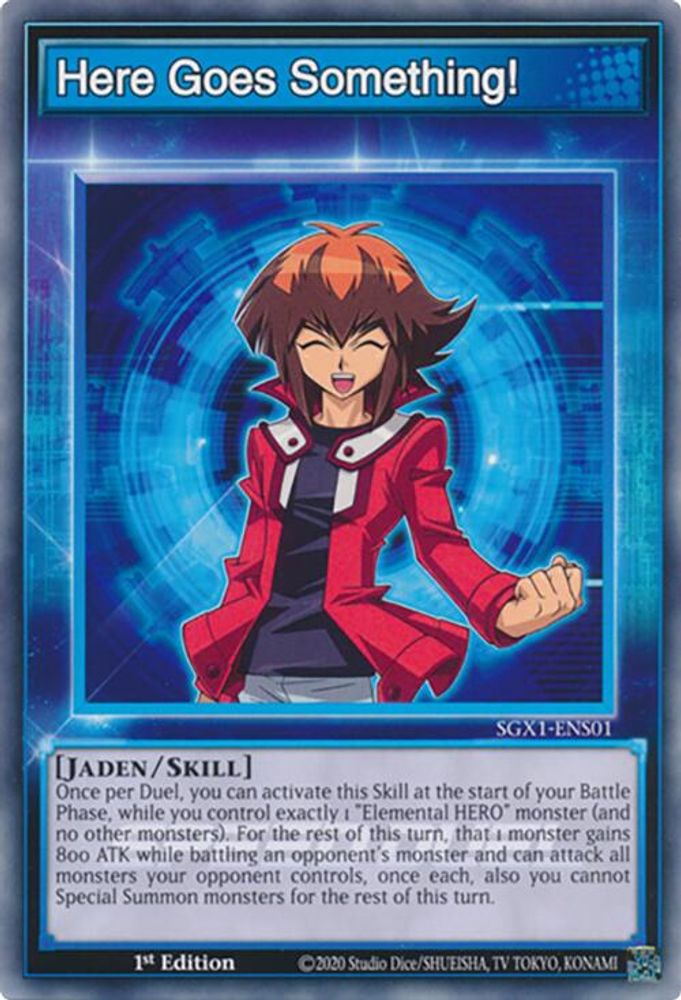 Here Goes Something! (SGX1-ENS01) - Common
