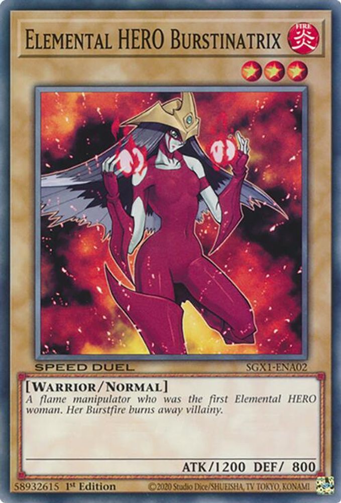 Elemental HERO Burstinatrix (SGX1-ENA02) - Common