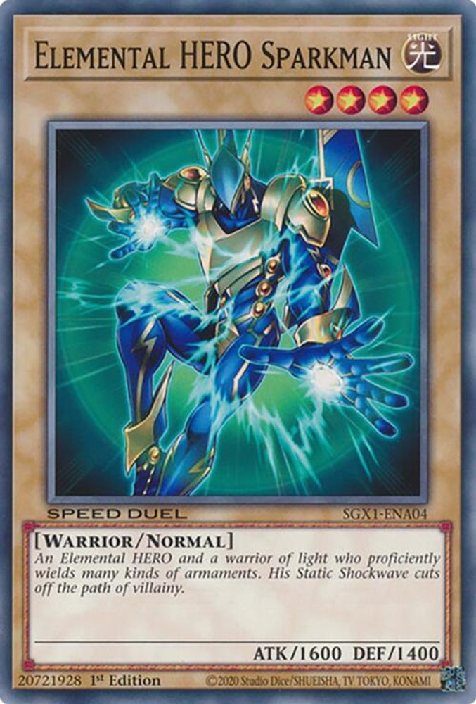 Elemental HERO Sparkman (SGX1-ENA04) - Common