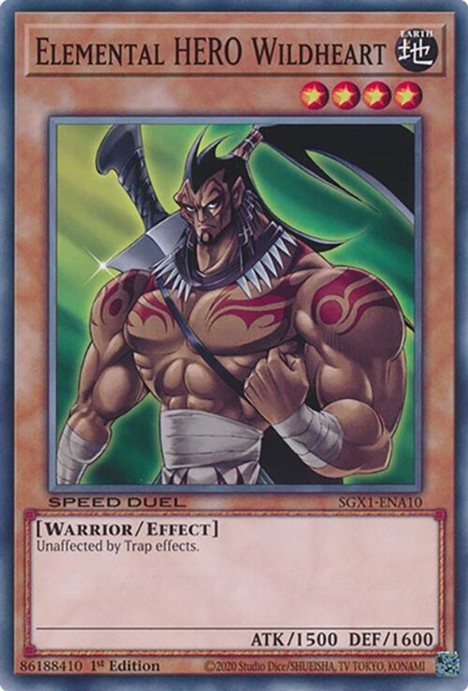 Elemental HERO Wildheart (SGX1-ENA10) - Common