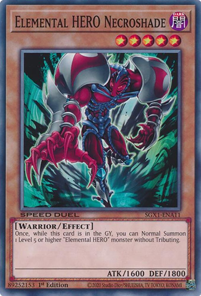 Elemental HERO Necroshade (SGX1-ENA11) - Common