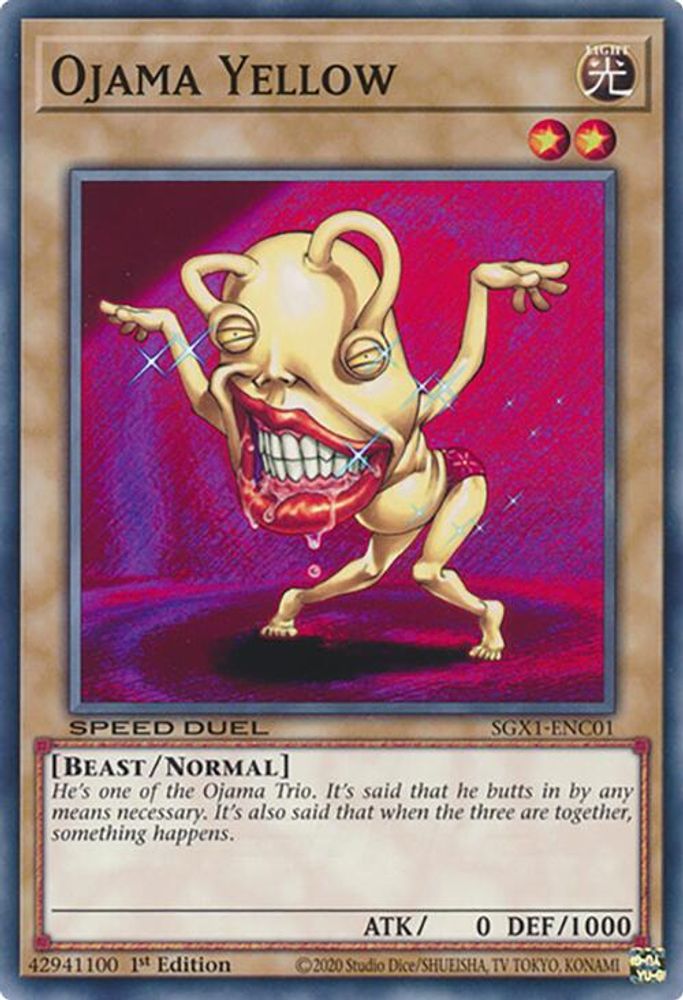 Ojama Yellow (SGX1-ENC01) - Common
