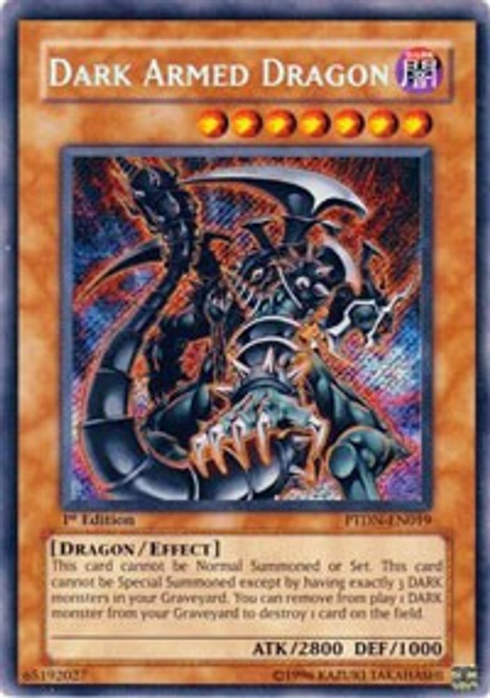 Dragon aux bras sombres [PTDN-EN019] Secret Rare 