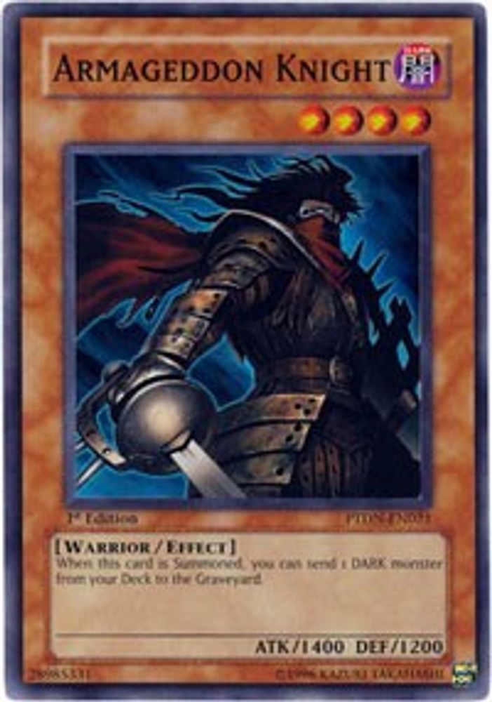 Chevalier Armageddon [PTDN-EN021] Super Rare 