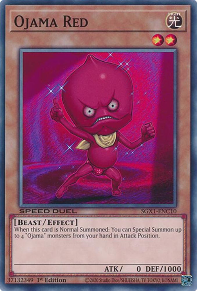 Ojama Red (SGX1-ENC10) - Common
