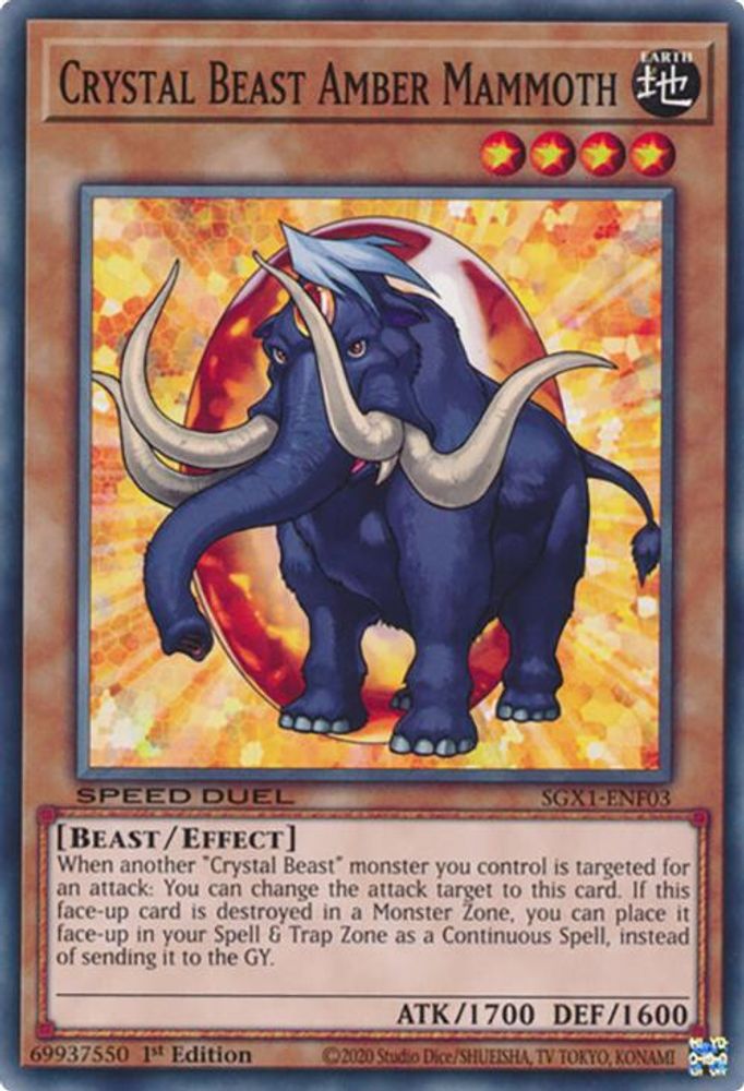 Crystal Beast Amber Mammoth (SGX1-ENF03) - Common