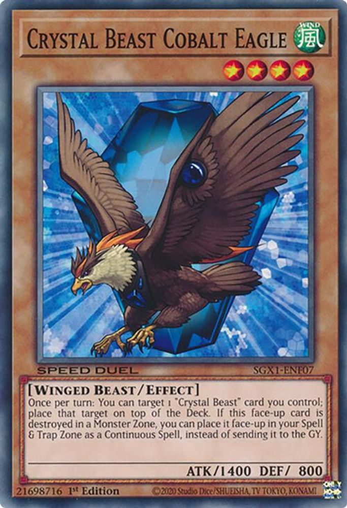 Crystal Beast Cobalt Eagle (SGX1-ENF07) - Common
