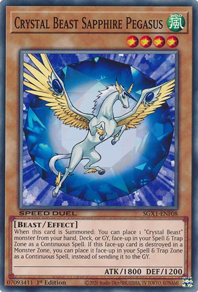 Crystal Beast Sapphire Pegasus (SGX1-ENF08) - Common