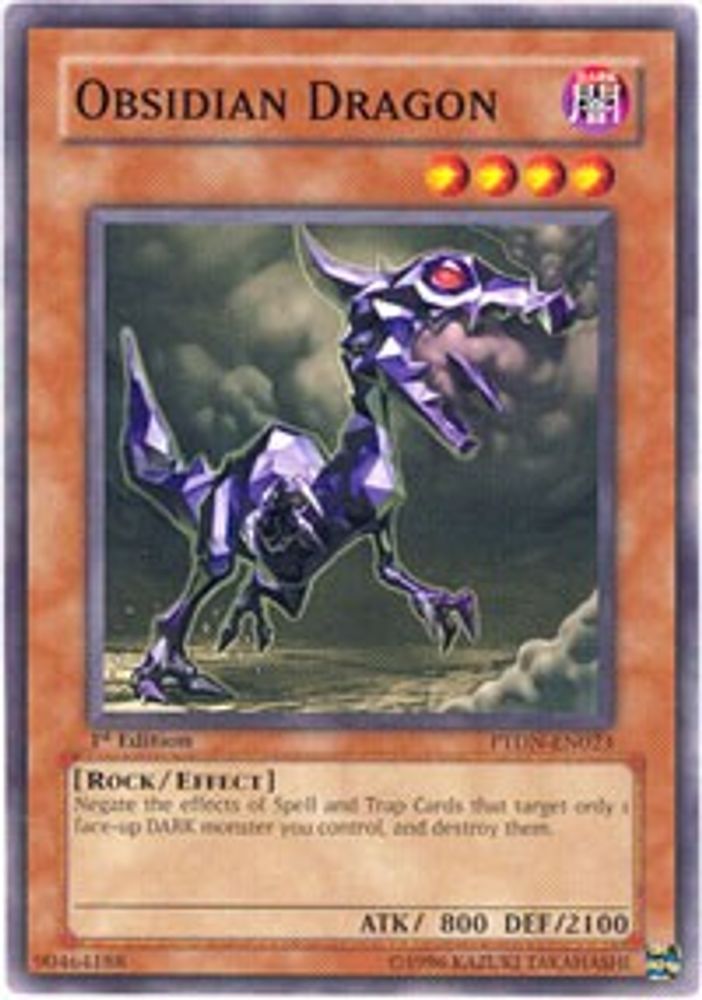 Obsidian Dragon (PTDN-EN023) - Common