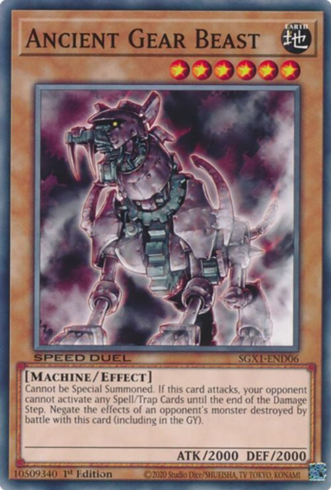 Ancient Gear Beast (SGX1-END06) - Common