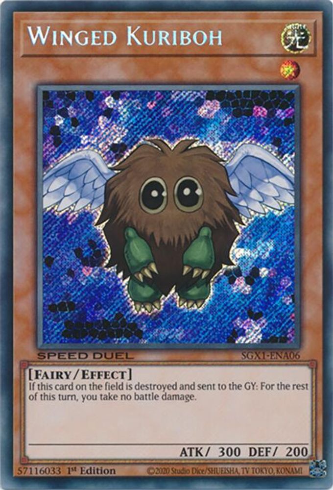 Winged Kuriboh (Secret Rare) (SGX1-ENA06) - Secret Rare