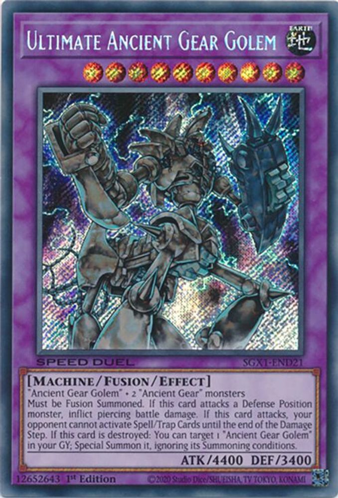 Golem Ultimate Ancient Gear [SGX1-END21] Secret Rare 