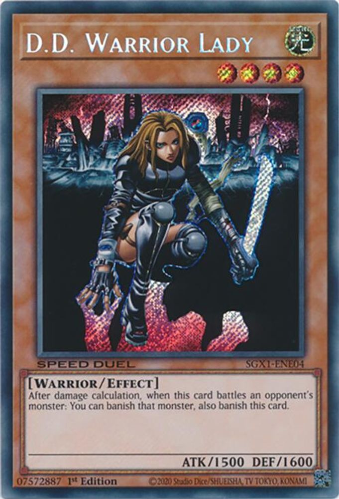 D.D. Warrior Lady (Secret Rare) (SGX1-ENE04) - Secret Rare