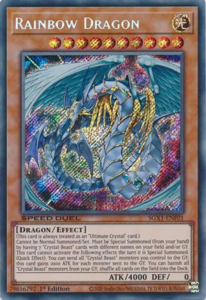Rainbow Dragon (Secret Rare) (SGX1-ENF01) - Speed Duel GX: Duel Academy Box 1st Edition