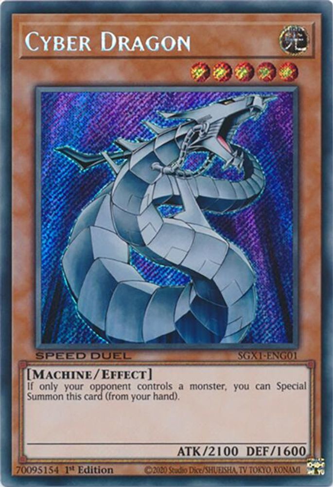 Cyber Dragon (Secret Rare) (SGX1-ENG01) - Secret Rare