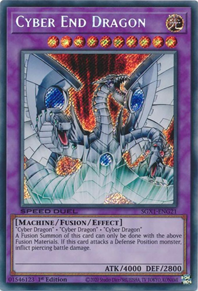 Cyber ​​End Dragon [SGX1-ENG21] Secret Rare 
