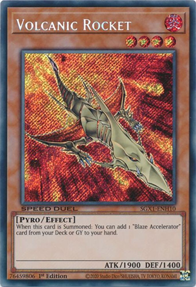 Volcanic Rocket (Secret Rare) (SGX1-ENH10) - Secret Rare