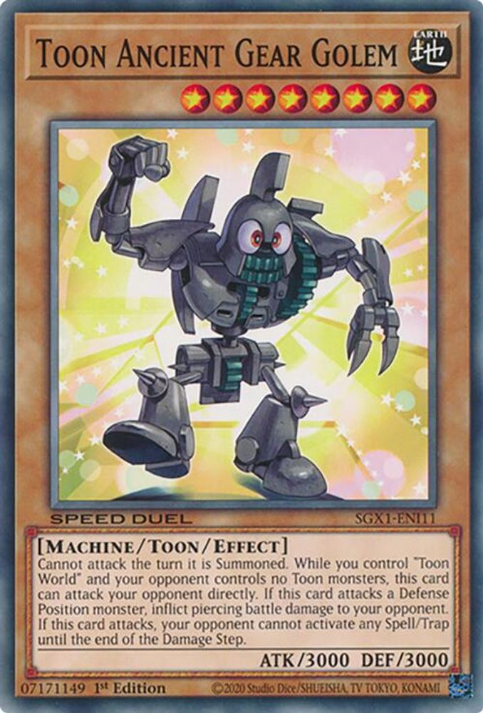 Toon Ancient Gear Golem (SGX1-ENI11) - Common